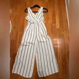 Sienna Sky Black and White Striped Jumpsuit